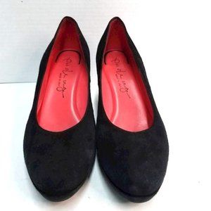 Pas de Rouge NICLA  Black Suede Heels Shoes - EU 38.5 / US  8